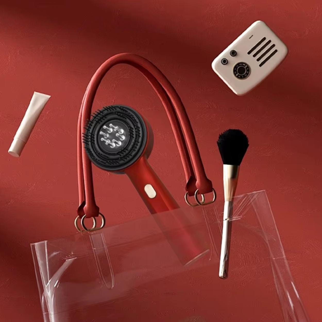 Xalea™ | Peine eléctrico para masaje del cuero cabelludo – Luz roja y aplicador de aceite – Anticaída y crecimiento capilar