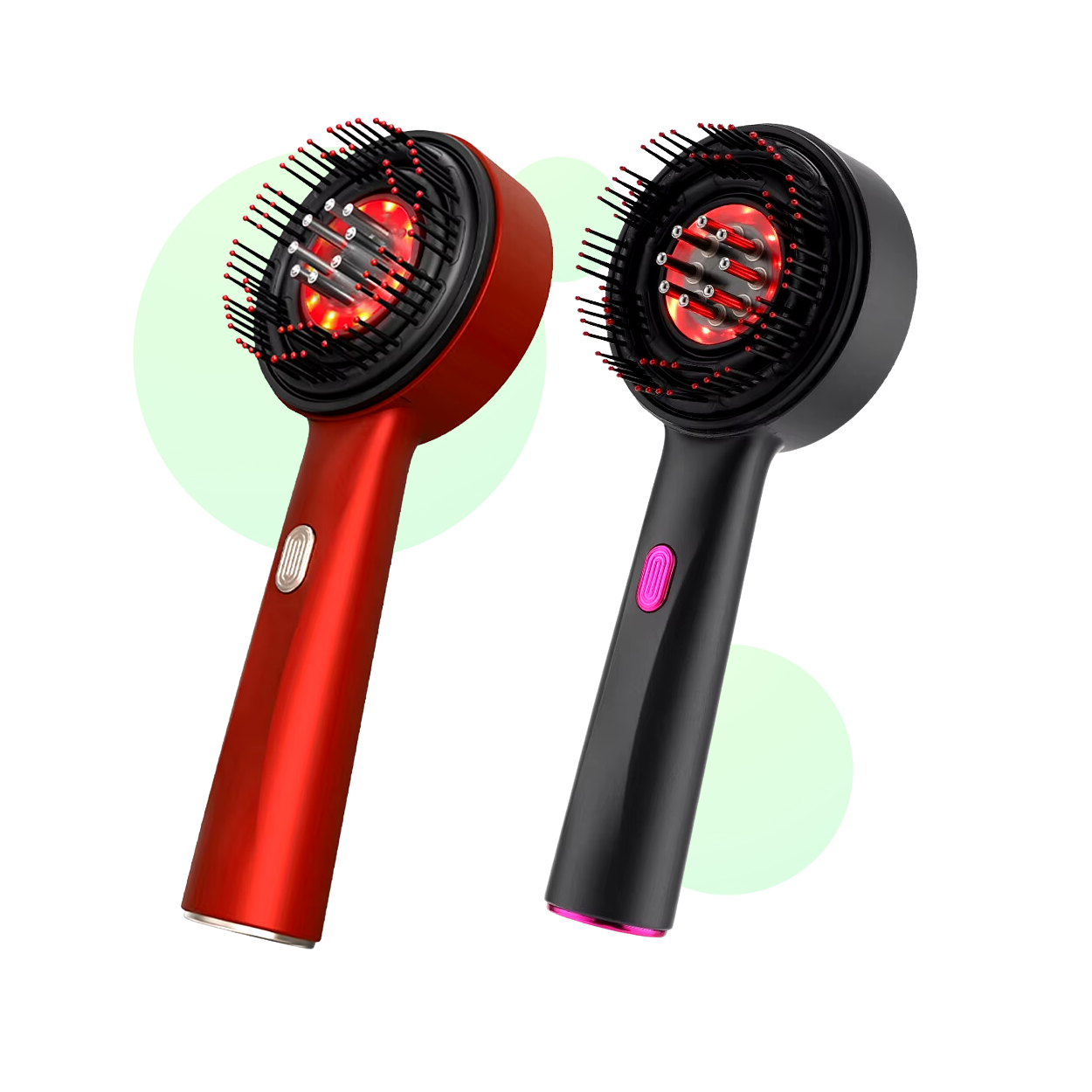 Xalea™ | Peine eléctrico para masaje del cuero cabelludo – Luz roja y aplicador de aceite – Anticaída y crecimiento capilar