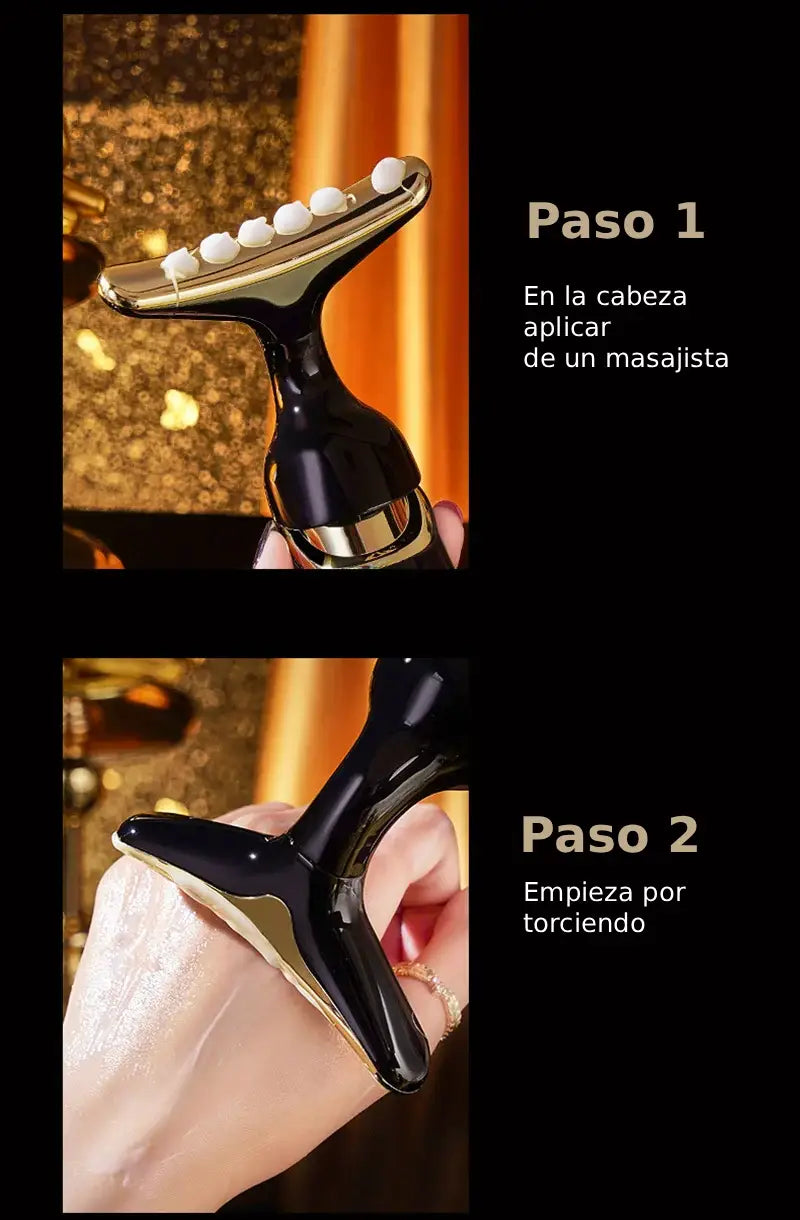 Xalea™ | Aparato de masaje 3 en 1: rostro, cuello y ojos