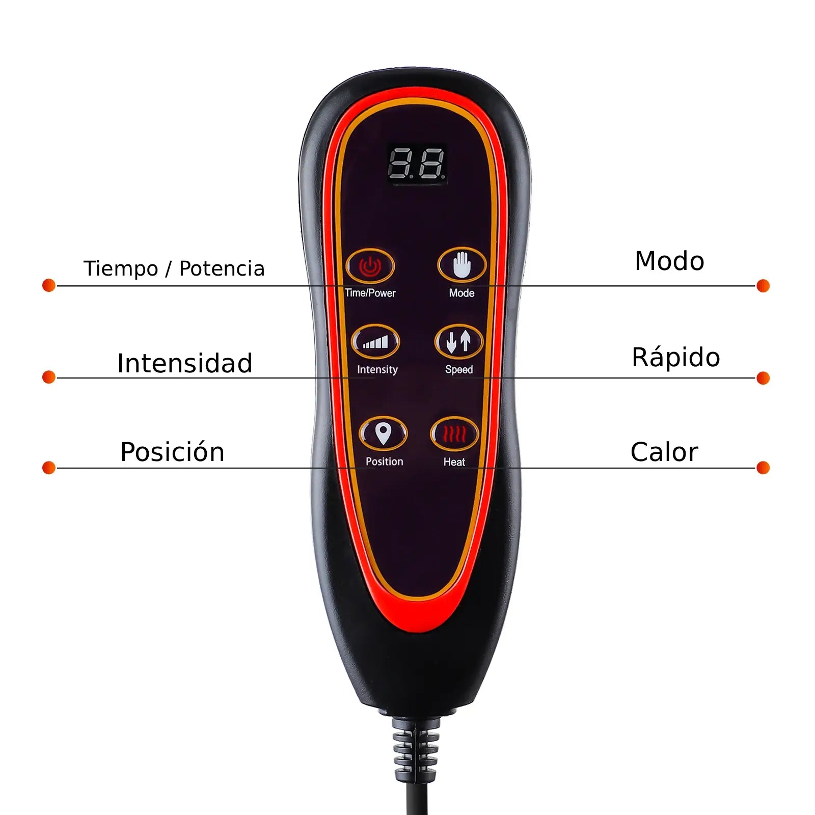 Xalea™ | Cojín de masaje eléctrico con calor y vibración – Alivia la espalda, la nuca y la zona lumbar | Para uso doméstico y en el coche